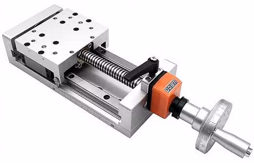 200 mm di corsa effettiva. Tavola di scorrimento manuale, guida lineare双重, tavolo lineare. Elevata capacità di carico. Tavolo lineare con manopola per fresatrici CNC, asse Z. Fai da te. | Tavolo lineare con guida lineare双重 e manopola metallica, contatore.