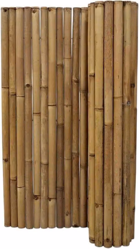 Recinzione in bambù - Recinzione da giardino Rolheck - Protezione per terrazza - Recinzione in bambù robusta - 180 x 200 cm - Naturale