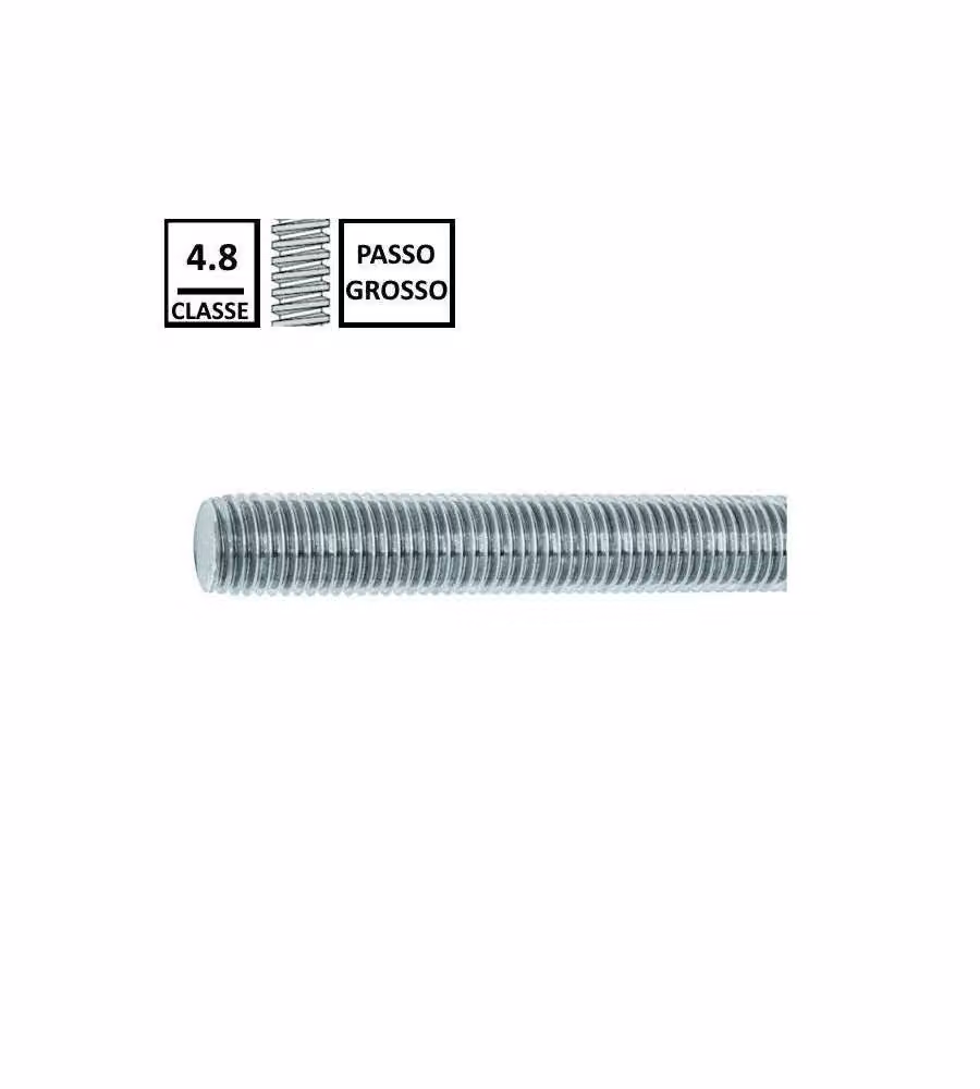 Alfer Barra Filettata Acciaio Zincato M14x2 - 1 m Fissaggi Tecnici
