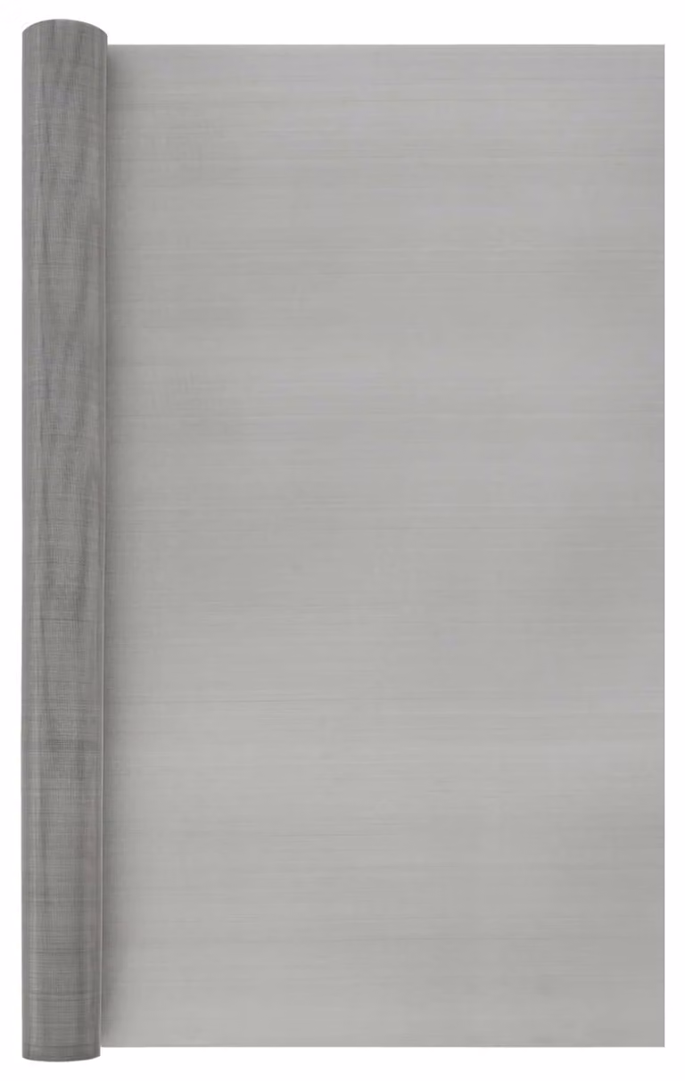 Maison Exclusive - Schermo a rete, dimensioni 80 x 2000 cm, maglia 60, acciaio inossidabile, finitura argento