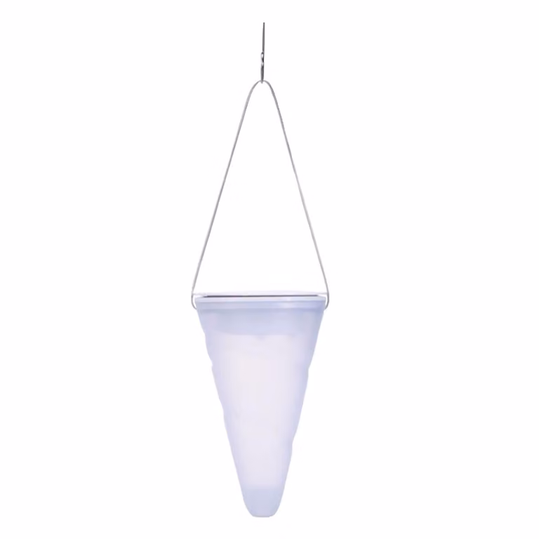 Lampada a sospensione solare conica H27 cm HANG CREAMY L34