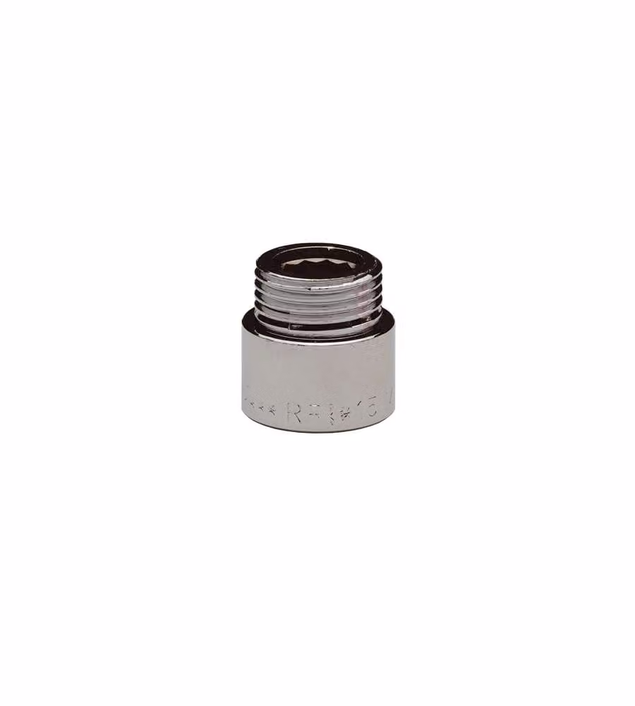 Prolunga Femmina-Maschio Cromato Lucido 1/2x50