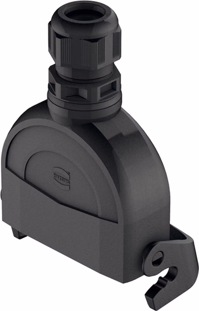 HARTING Han ECO 16A Alloggiamento connettore con pressacavo, 1xM20 uscita cavo diritta, con 1 staffa longitudinale - 1 pezzo