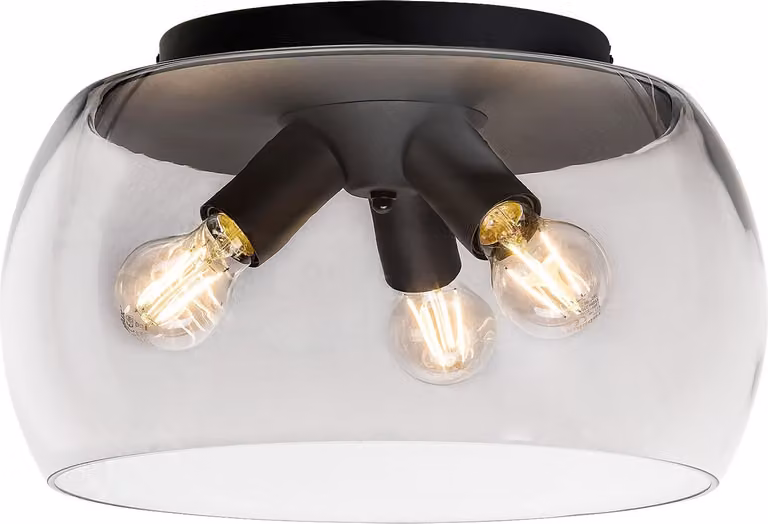 Lampada da soffitto E27 3x40W colore nero 3189 Ursula Rabalux
