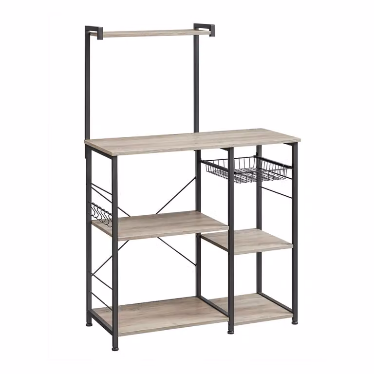 Scaffale da Cucina, Greige + Nero