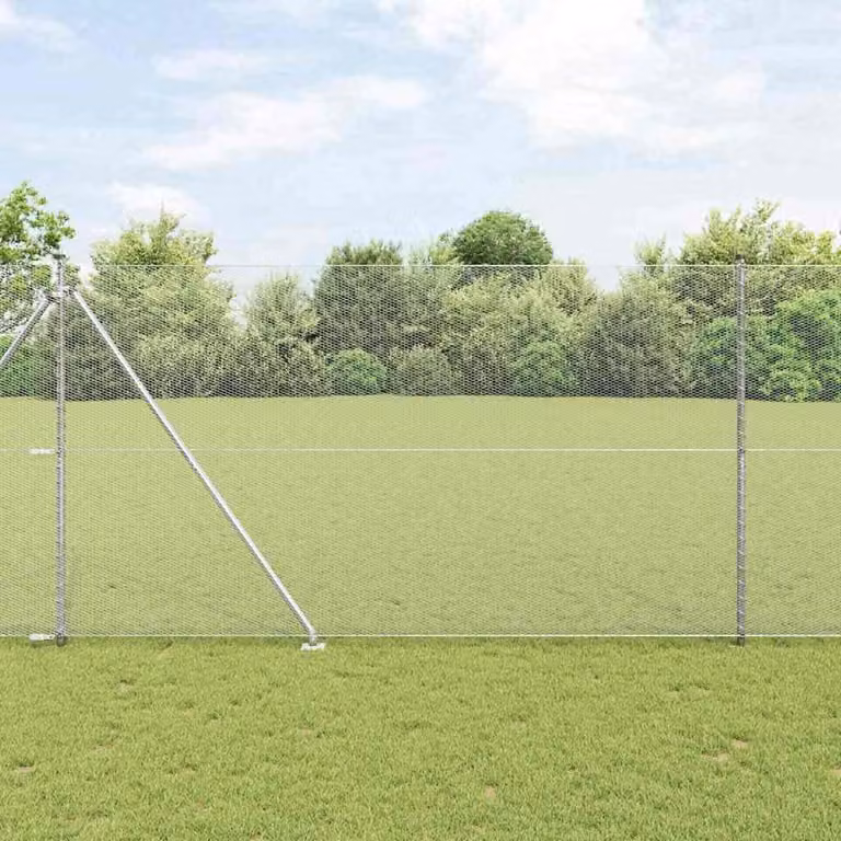 Recinzione in rete saldata con punte 10 x 1,5 m (L x H)