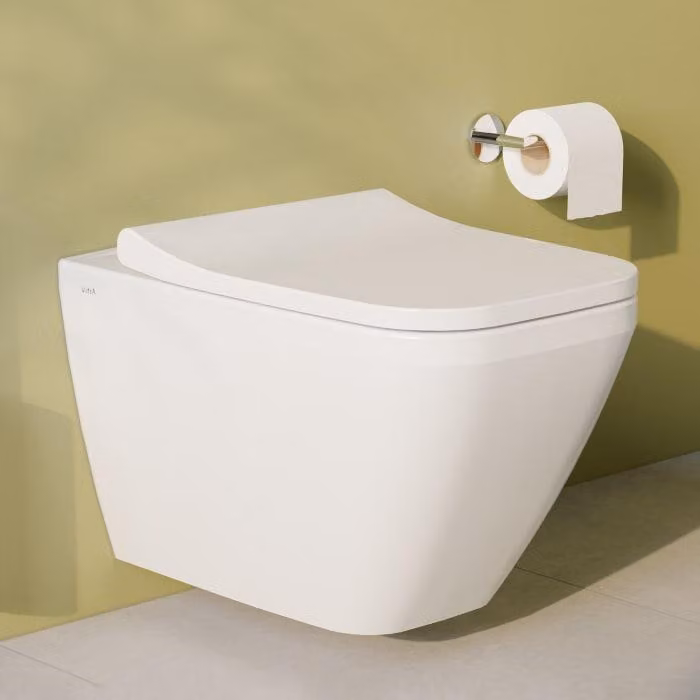 VitrA M-Line, vaso sospeso a scarico profondo, 54 cm, senza brida, forma quadrata