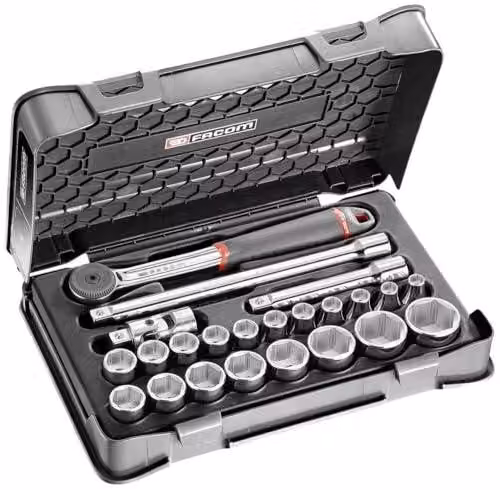 Facom Steckschluessel-Set 1/2 S.161B, 23-tlg