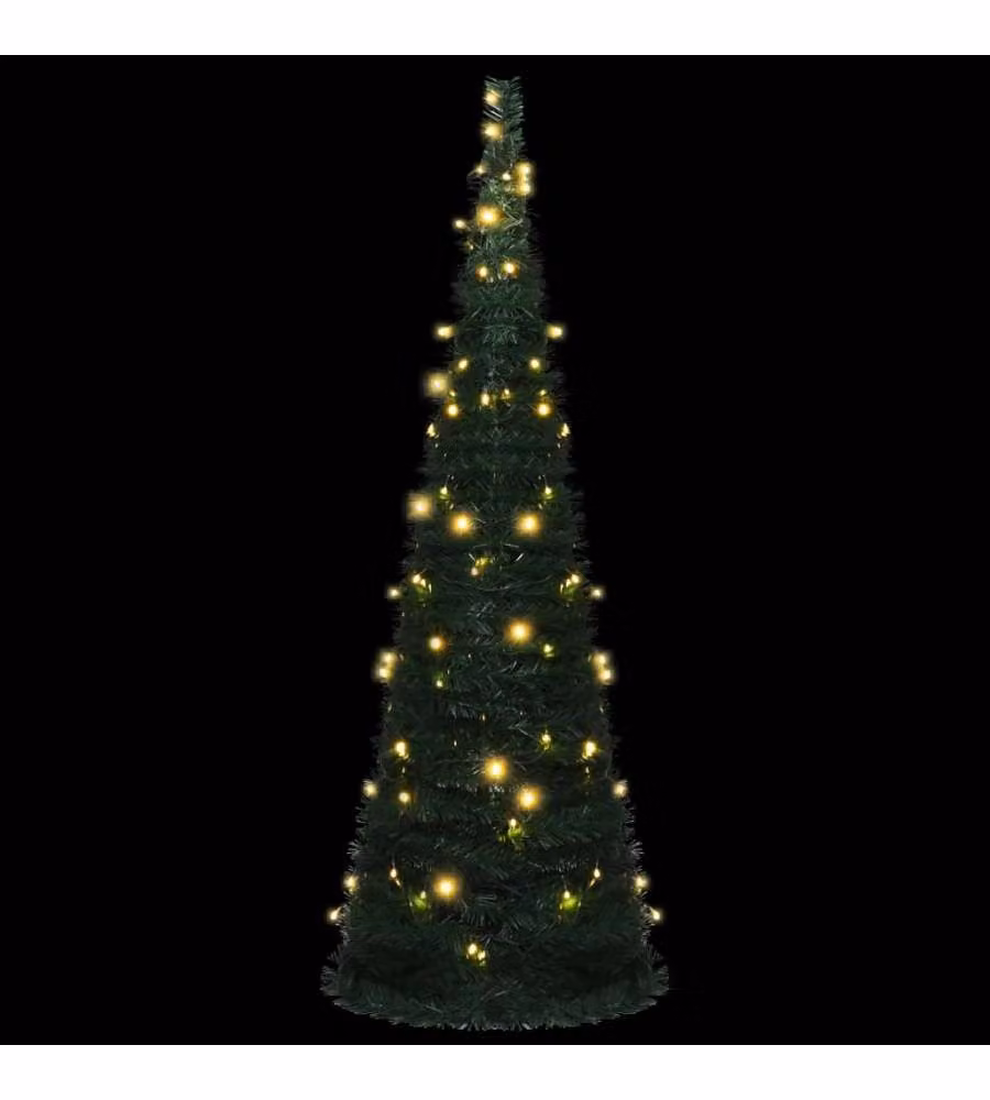 vidaXL Albero di Natale Artificiale Pop-up Verde 180 cm con 150 LED