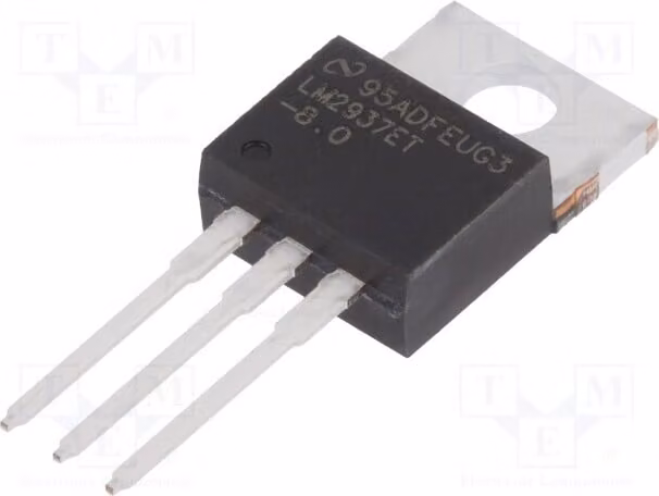 1x IC: Stabilizzatore di tensione 8V 0,5A, non regolato - 3 LM2937ET-8.0/NOPB, non regolato