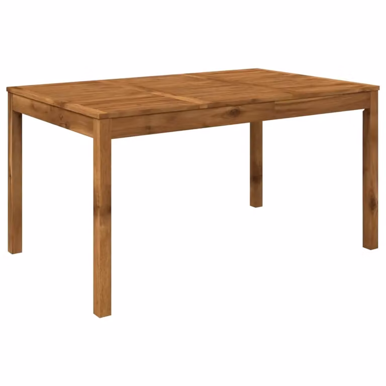 Tavolo da giardino rettangolare vidaXL in legno di acacia marrone L: 147 cm, P: 88,5 cm, H: 75 cm