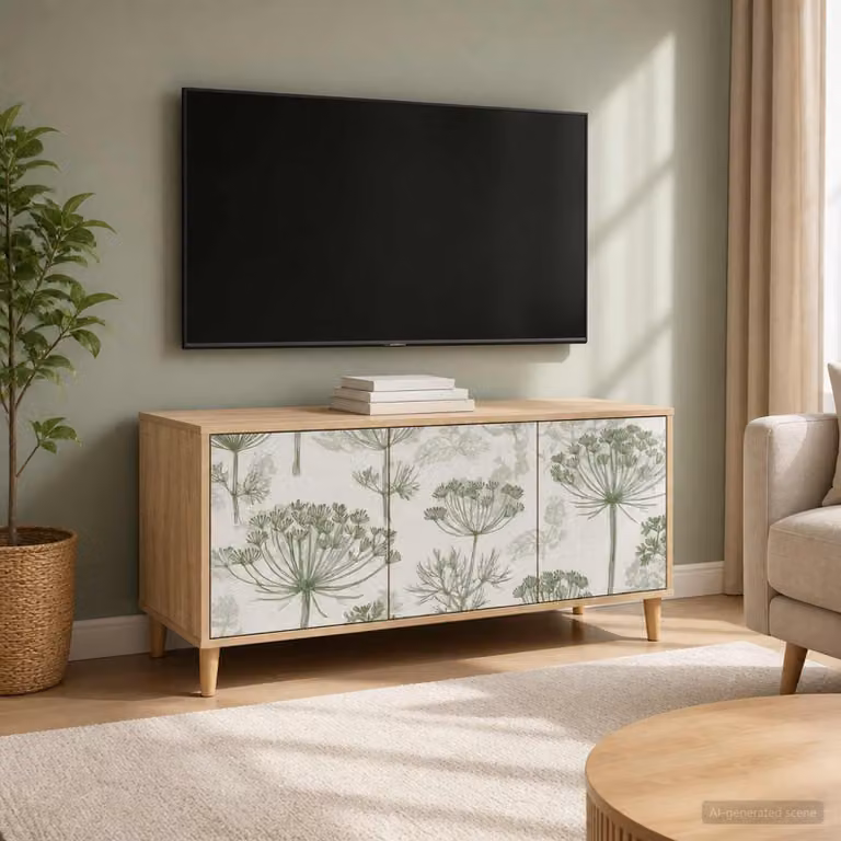 Mobile TV vidaXL GOTHA in legno ingegnerizzato color Sonoma, L 102 x P 33 x H 50 cm