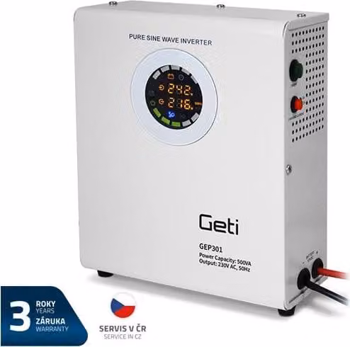 Alimentatore di backup GETI GEP301 sine 300W montato a parete