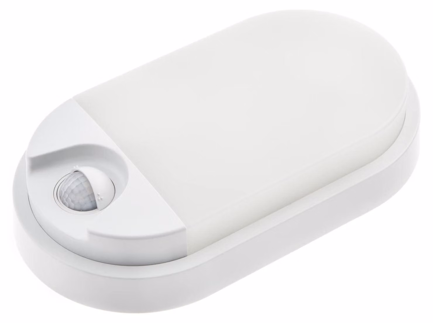 Lampada da parete a LED, forma ovale, 10W, 800 lumen, grado di protezione IP54, sensore di movimento, temperatura di colore 4000K