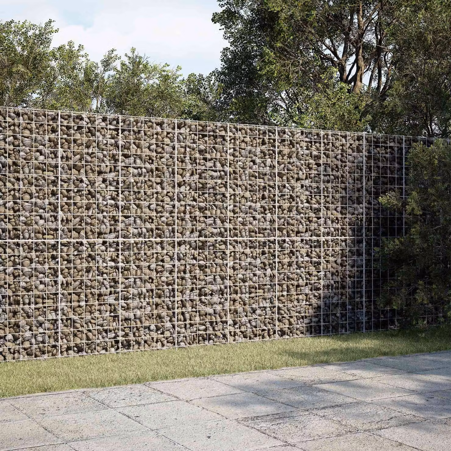 vidaXL Gabione con Filo da 3,5 mm e Rete da 10x10 cm 200x20x200 cm