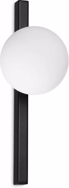 Applique Ideal Lux Binomio in metallo e vetro con luce LED, disponibile in bianco, nero o oro/ottone