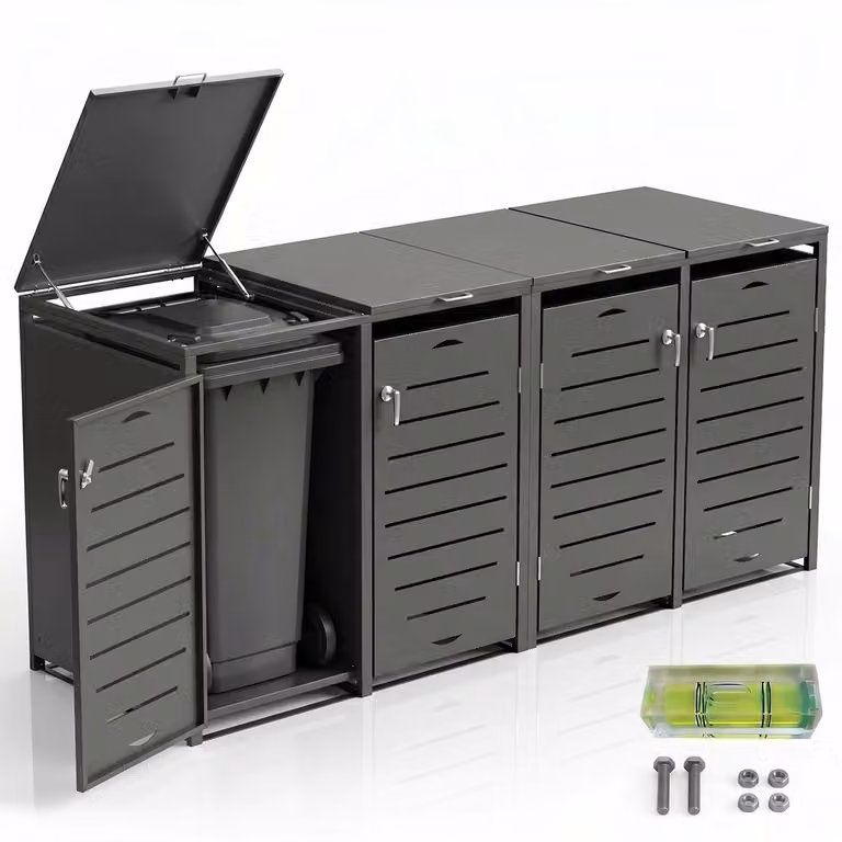 Mucola Cassetta per rifiuti 4 cassette per rifiuti Cassette per rifiuti Cassetta per rifiuti Livella per rifiuti