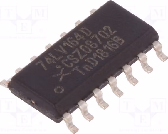 5x -40÷125°C 74LV164D.112. Registro a scorrimento 1÷5,5 VDC. Montaggio superficiale (SMD)