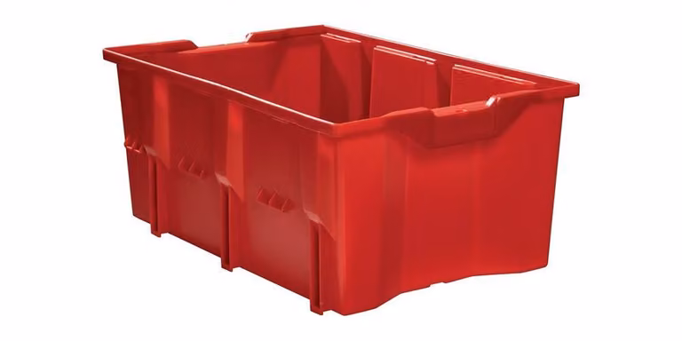LA-KA-PE Contenitore girevole impilabile PP rosso - DLK1C ROT