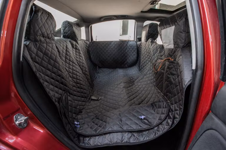 Coprisedile per cani, sdraio per auto, coperta per auto, copertura per auto, copertura, letti per cani, sdraio, con lati, 220 cm, nero
