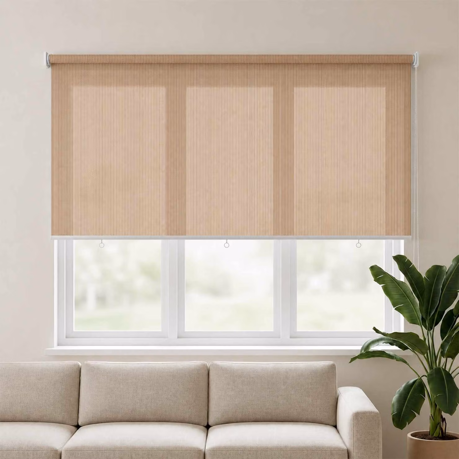 vidaXL Tenda a Rullo per Esterni 165(L)x140(A) cm Beige