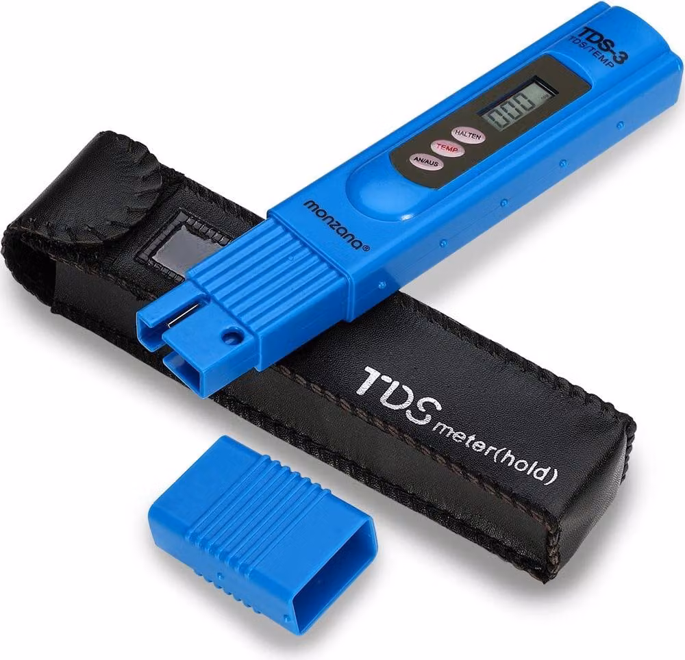 Misuratore TDS e termometro digitale 2 in 1, batteria e custodia incluse