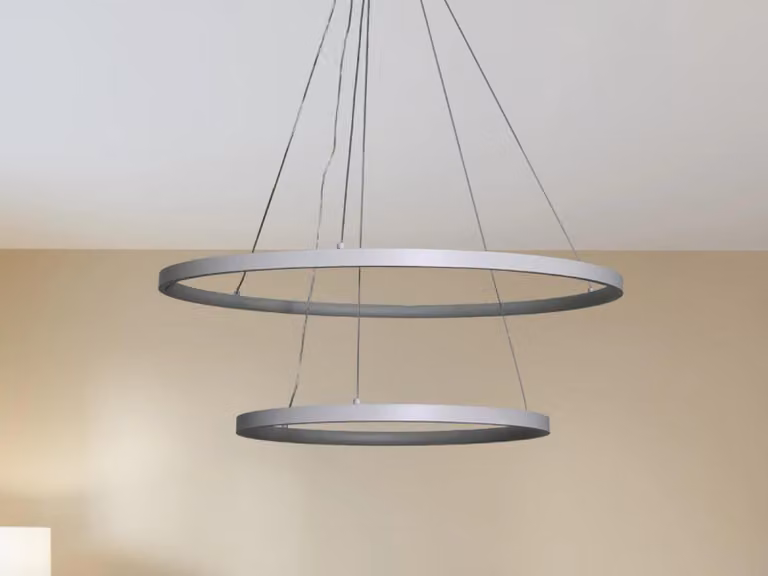 Lampada a sospensione a LED con telecomando, 75W