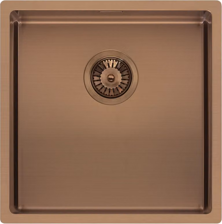 Lavello REGINOX MIAMI 40 x 40 nel colore COPPER / Rivestimento PVD / Lavello