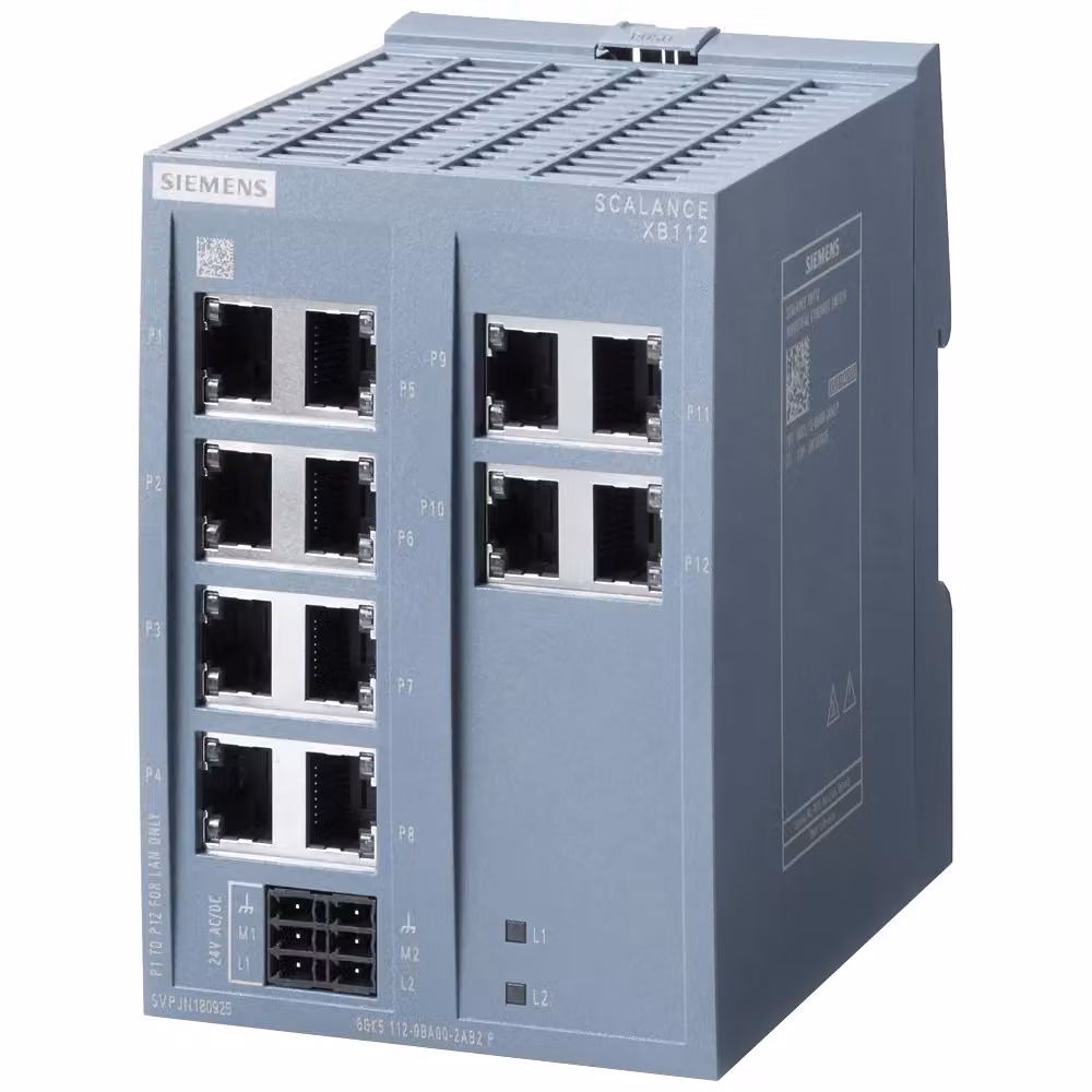 Siemens 6GK5112-0BA00-2AB2 SCALANCE XB112 Switch non gestito, 12x 10/100 Mbit (6GK51120BA002AB2)