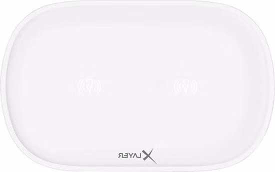 Doppio caricatore wireless bianco con ricarica rapida e porta USB-C