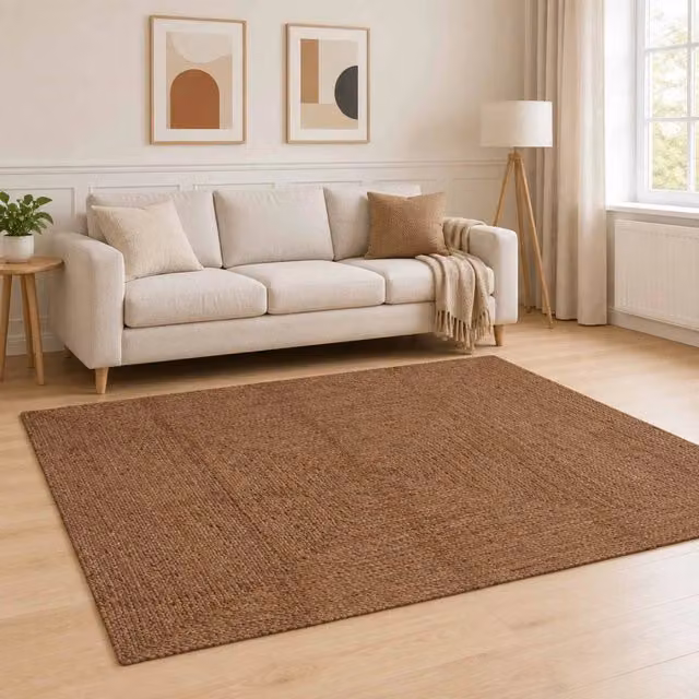Tappeto da Area Grigio 160 x 230 cm Juta 42010418