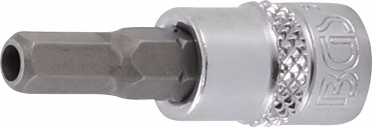BGS bit a bussola a guida quadrata 6,3 mm (1/4") esagono incassato con foro da 5,5 mm - 5156-5-5