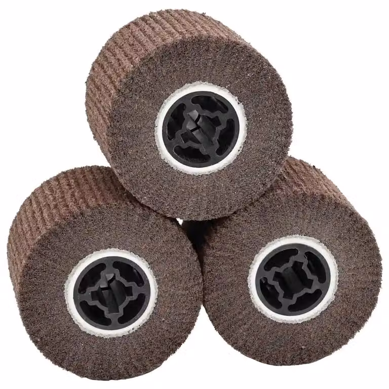 Set di 3 rulli abrasivi vidaXL in fibre sintetiche marroni, L/P/H: 12 x 12 x 10 cm
