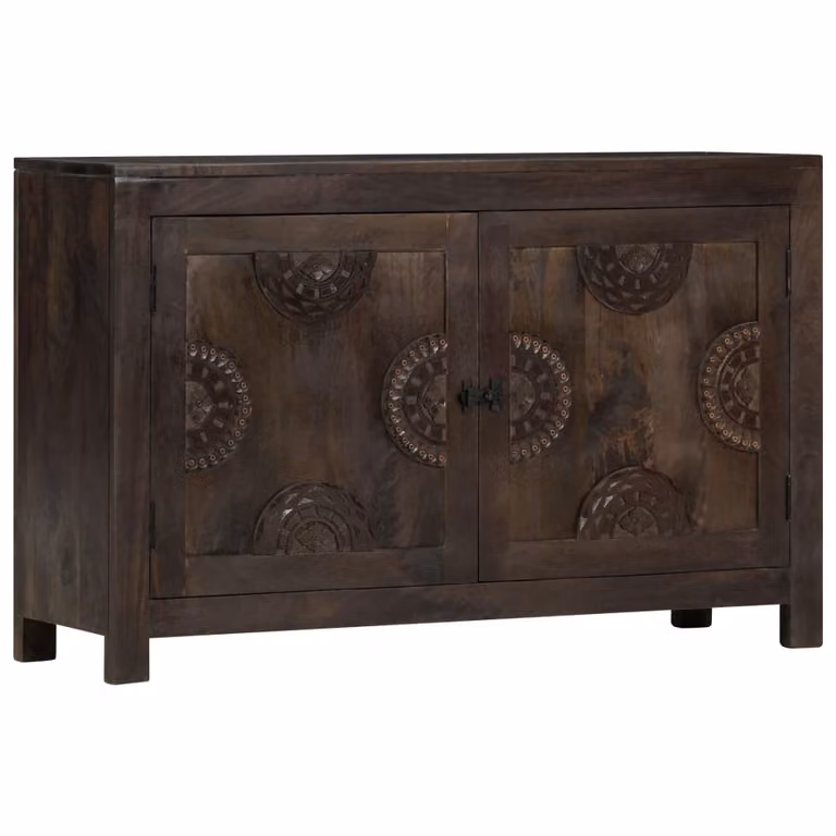 Credenza in legno di mango 110 x 70 x 35 cm Marrone