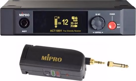 Mipro ACT-5801 Ricevitore a 1 canale con trasmettitore a innesto MT-58