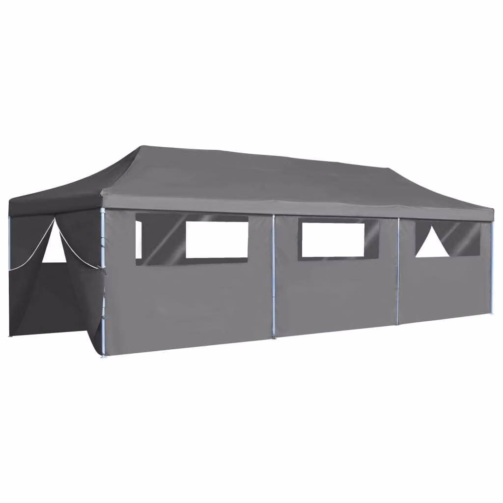 Tenda Pieghevole Pop-Up con 8 Pareti Laterali 870x291x315 cm Antracite