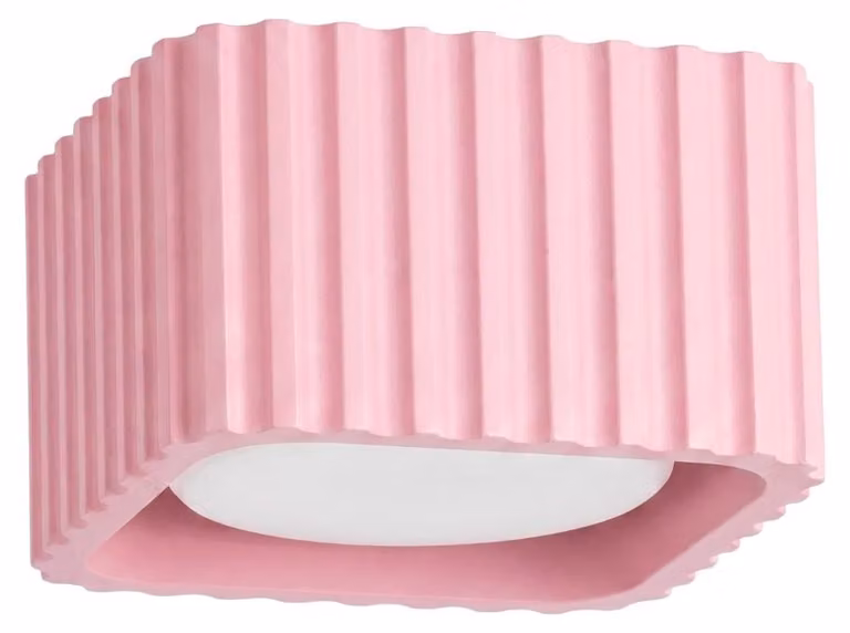 Plafoniera RIFF 1 rosa Gx53 1xGx53 10W alluminio 6x10x10cm Sollux Lighting