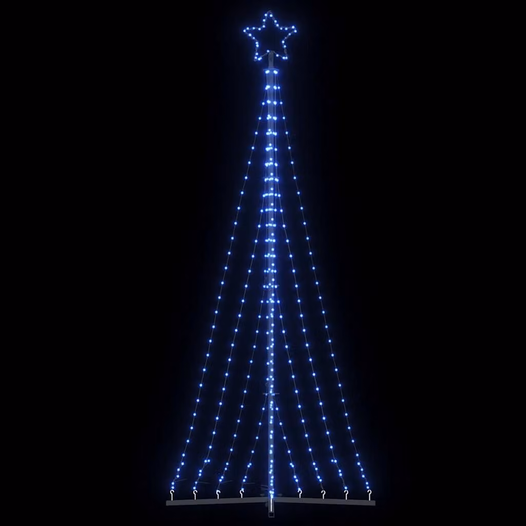 vidaXL Albero di Natale a LED 447 LED Blu 250 cm