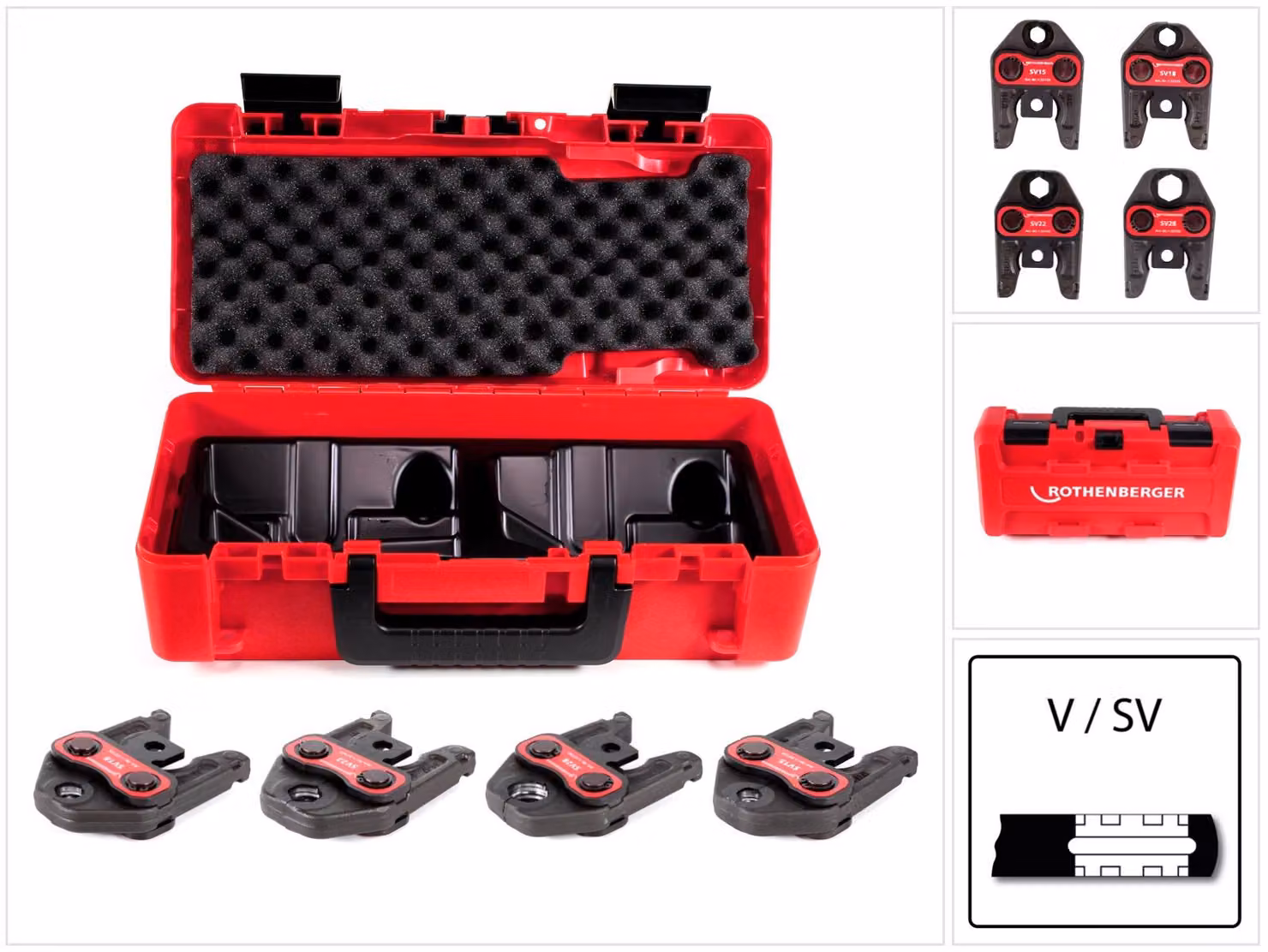 Rothenberger SV15-18-22-28mm Ganascia per pressa 2,8 cm 4 pz
