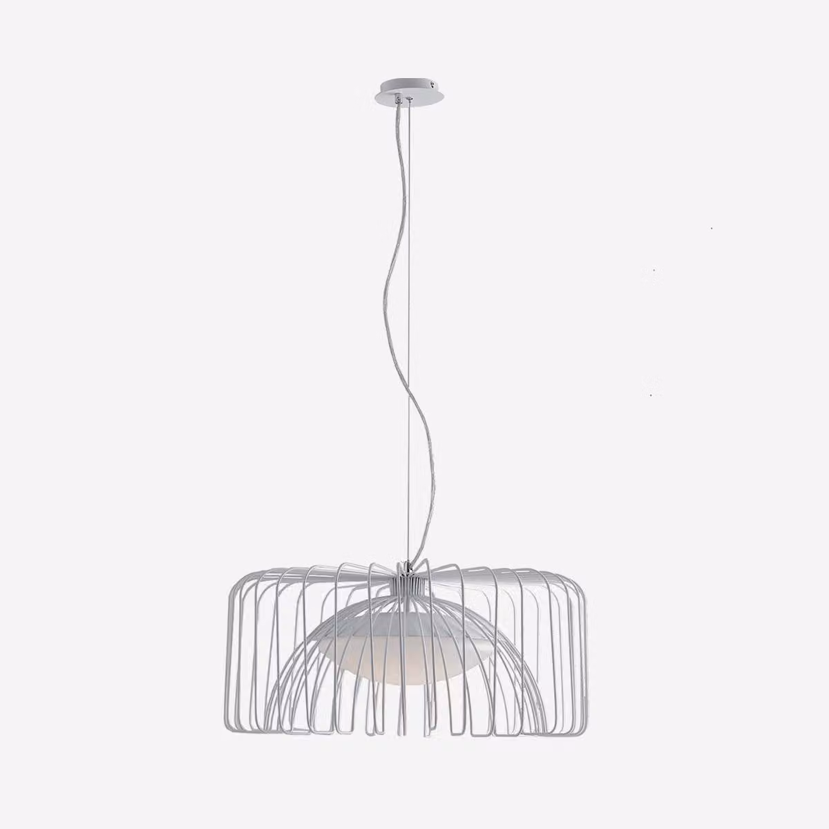 Lampada a sospensione LED Lutec Cougar Bianca LED-COUGAR-BCO Rotonda