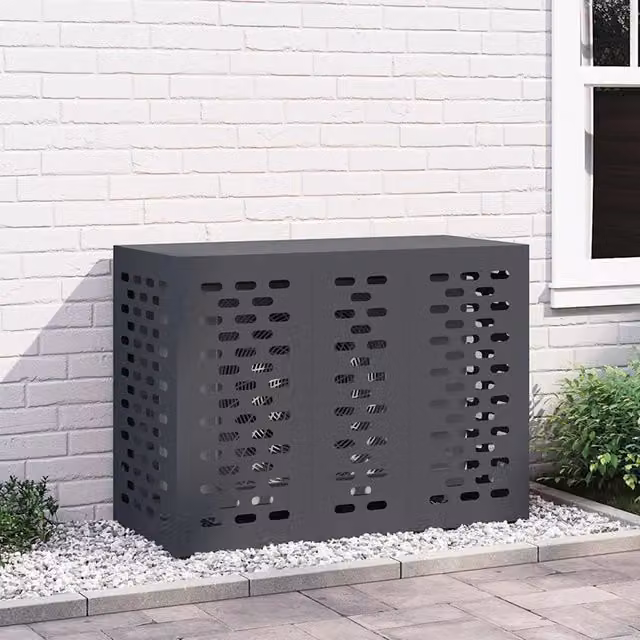 Copertura per condizionatore d'aria Antracite 110 x 50 x 80 cm 865906
