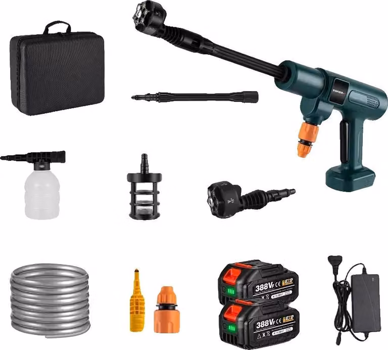 Idropulitrice, a batteria, motore brushless da 3500W, 2x batteria, elettrica, due batterie
