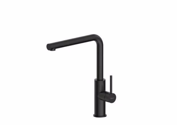 Miscelatore NABER NAMOR 3 in NERO OPACO con bocca fissa girevole / Miscelatore da cucina / Miscelatore monocomando