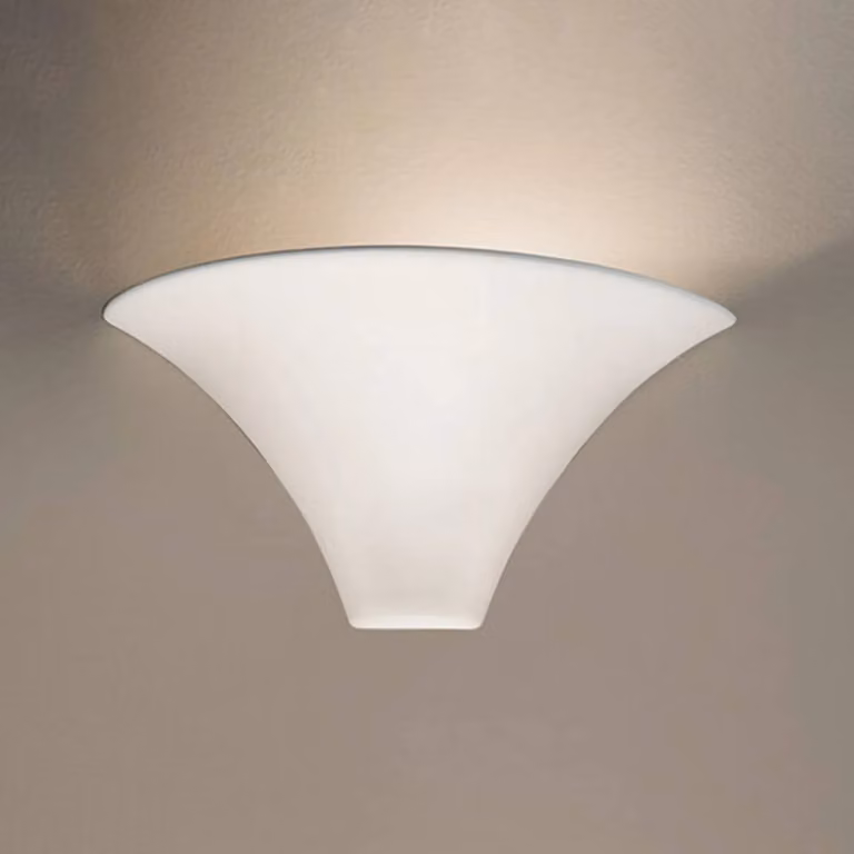 austrolux Applique da parete CARDIN, dimmerabile, Bianco / Opale, Soggiorno / Sala da pranzo, Ceramica, Moderno, Applique