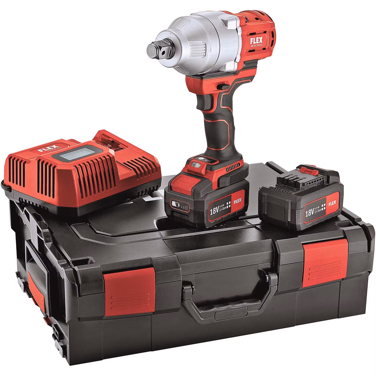 Flex Akku Schlagschrauber 18V (Schrauber Set) IW 3/4" 18.0-EC/5.0 Set - 492.647