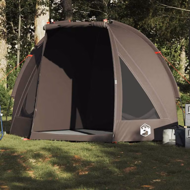 Tenda da pesca impermeabile vidaXL in poliestere marrone L/P/H: 210 x 170 x 125 cm