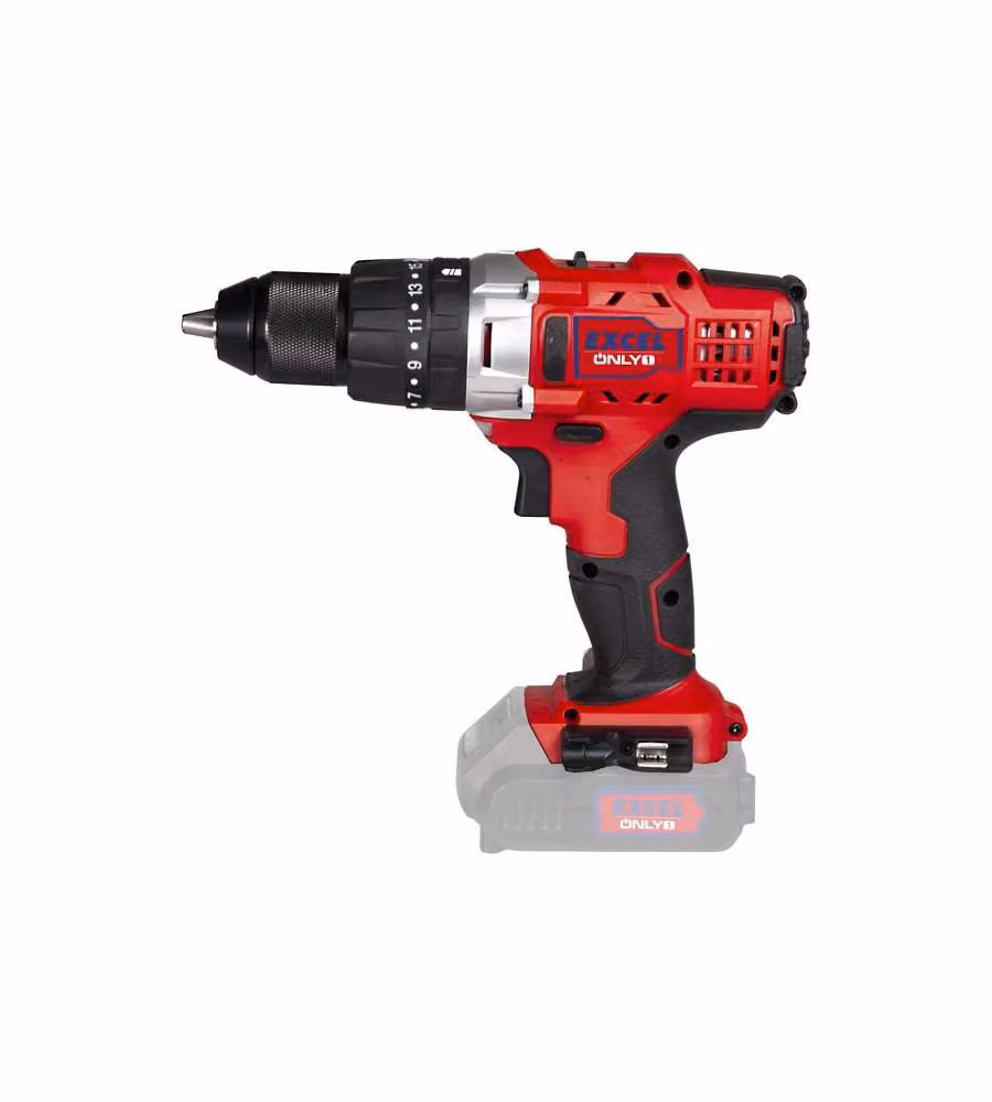 Excel Trapano Battente a Batteria - 18V - 2,0/4,0 Ah