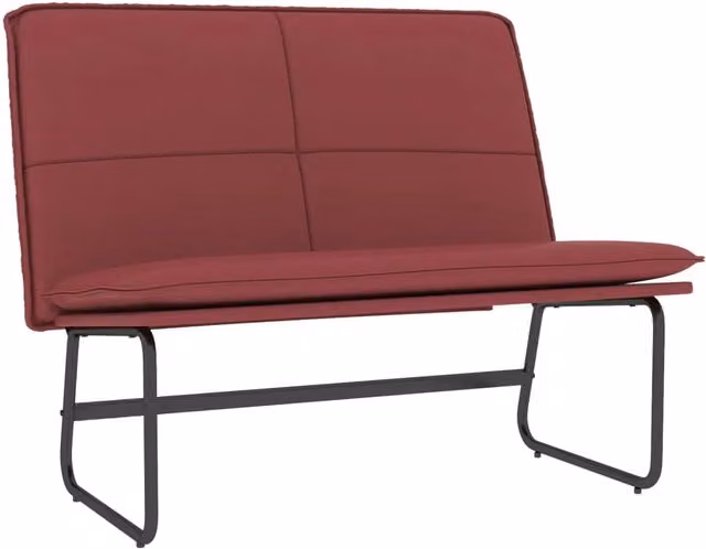 Panca/panca rosso bordeaux x 100 x 75 x 76 cm sintetica 02_0010502