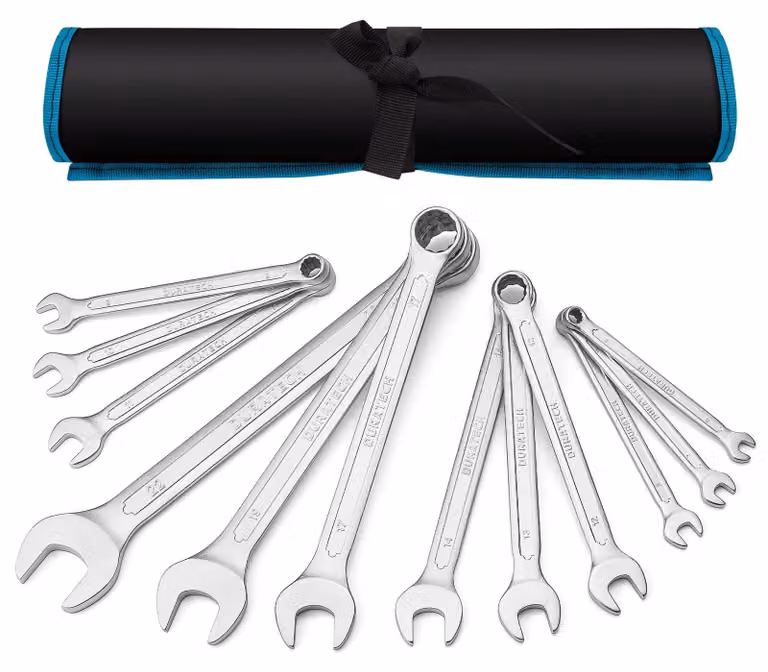 Set di chiavi combinate 12 pezzi 6-22 mm - Chiave combinata - Chiave a forchetta - Con custodia organizzatrice