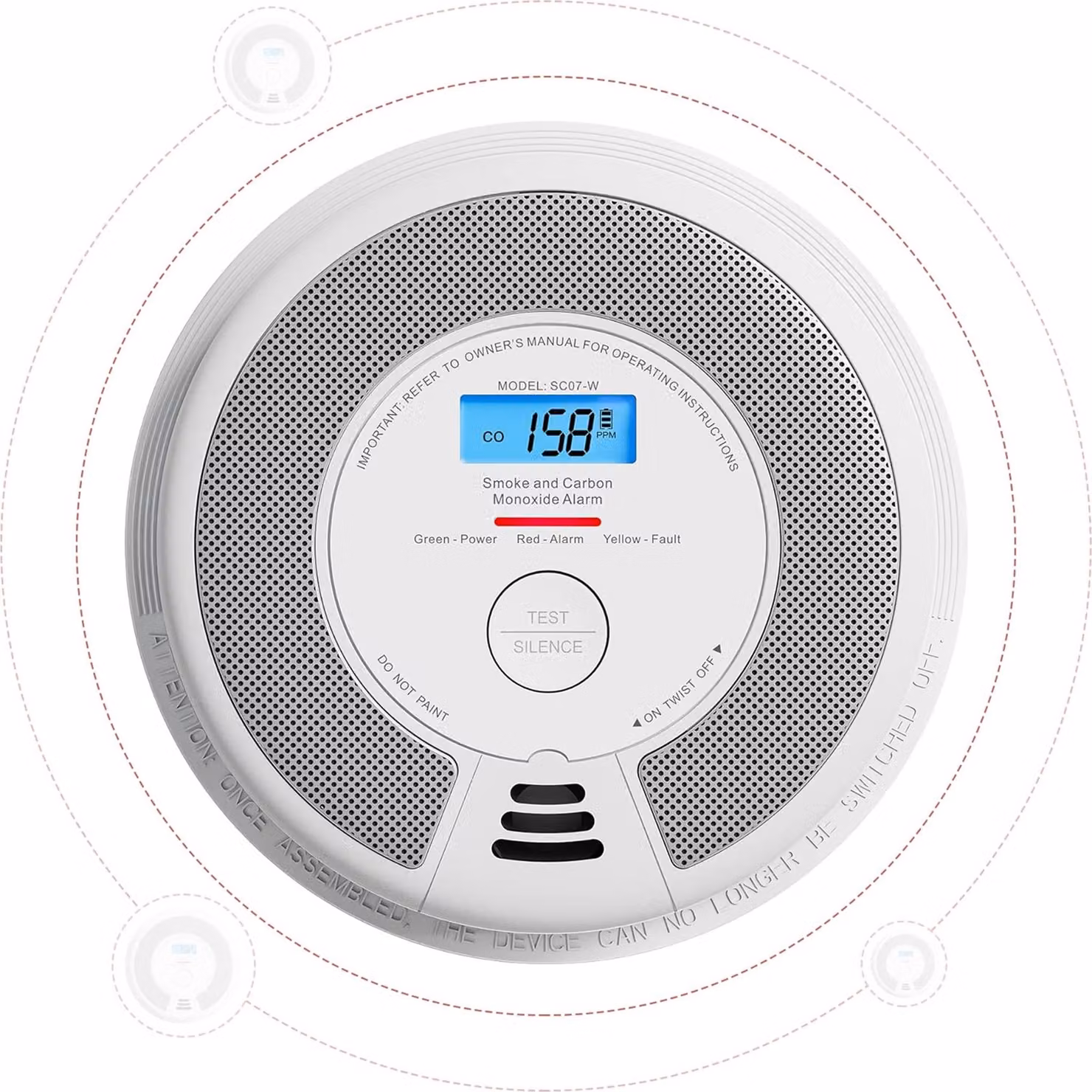 X-Sense xsc07w X-Sense Rauchmelder SC07-W Intelligenter Vernetzter